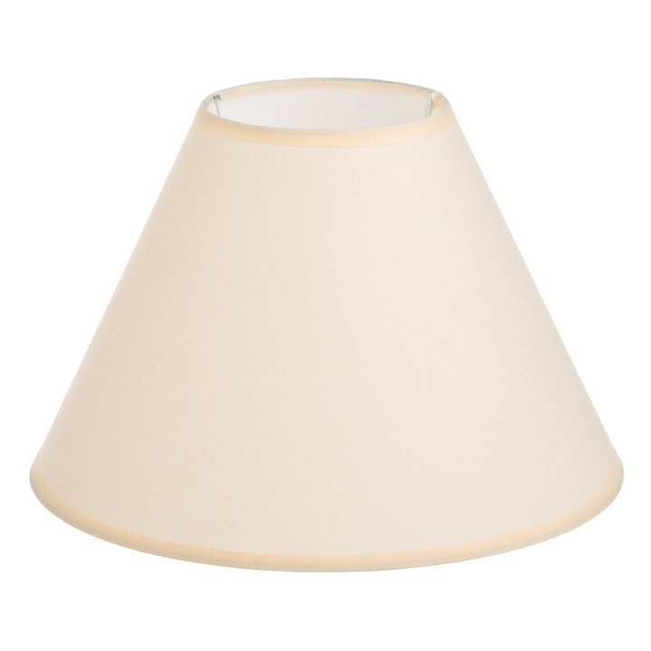 Textil lámpaernyő, 10x17x25 cm, Bézs színű, E14 tartó