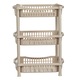 Etajera Bucatarie, 3 Nivele, Plastic, Dimensiuni 41x31x54cm, Culoare Bej