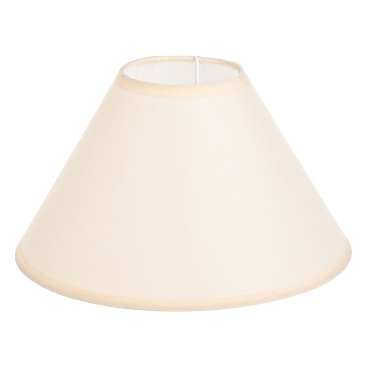 Abajur Veioza, Bej, Dimensiuni 8x14x21 cm, Material Plastic si Bumbac, MYONNA IT & E- COMMERCE ®