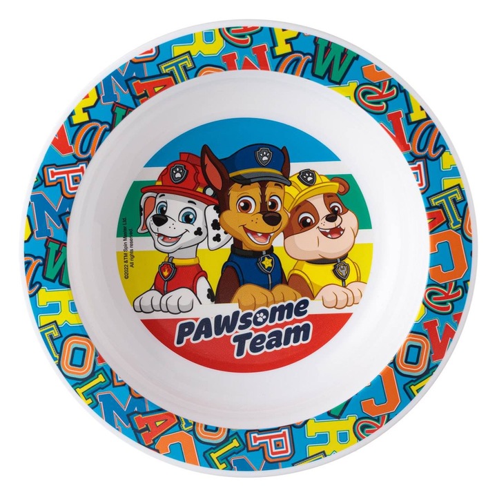 Bol Plastic, Paw Patrol, Ø16cm, Multicolor