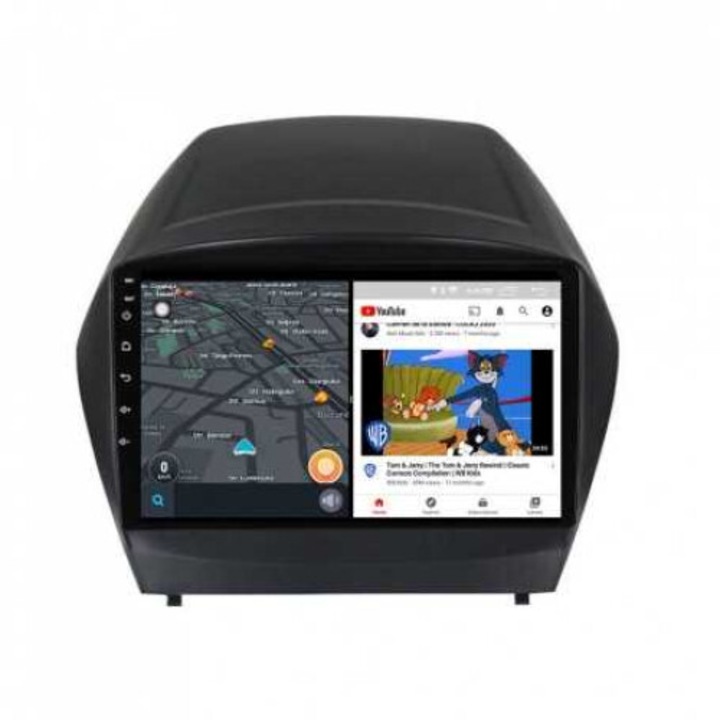 Sistem de Navigatie Hyundai IX 35, procesor Octa-Core, 4G memorie RAM si 64GB memorie interna, Android, Wi-Fi, Android, Bluetooth, Navigatie, Rama adaptoare