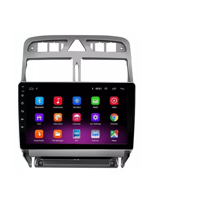 Навигационна система за Peugeot 307, осемядрен процесор 4G RAM памет, 64GB Android вътрешна памет, Wi-Fi, Android, Bluetooth, слот за SIM карта за 4G интернет връзка