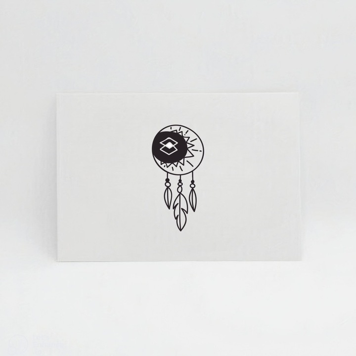 Tatuaj Temporar, Drunk Squid, 1.96cm x 3.99cm, negru, rezistent la apa