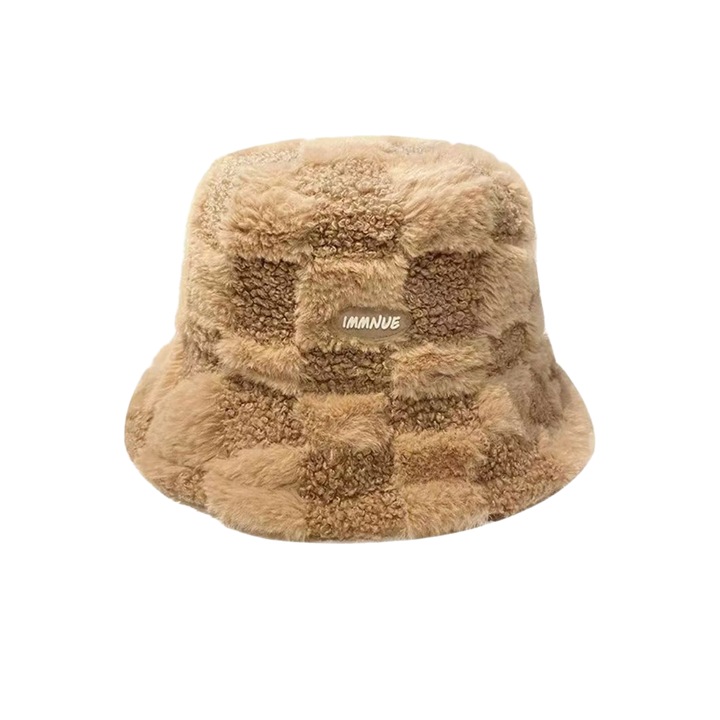 Női sapka, menő téli téma, univerzális méret, barna