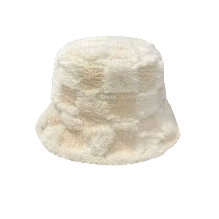 Női sapka, menő téli téma, univerzális méret, fehér