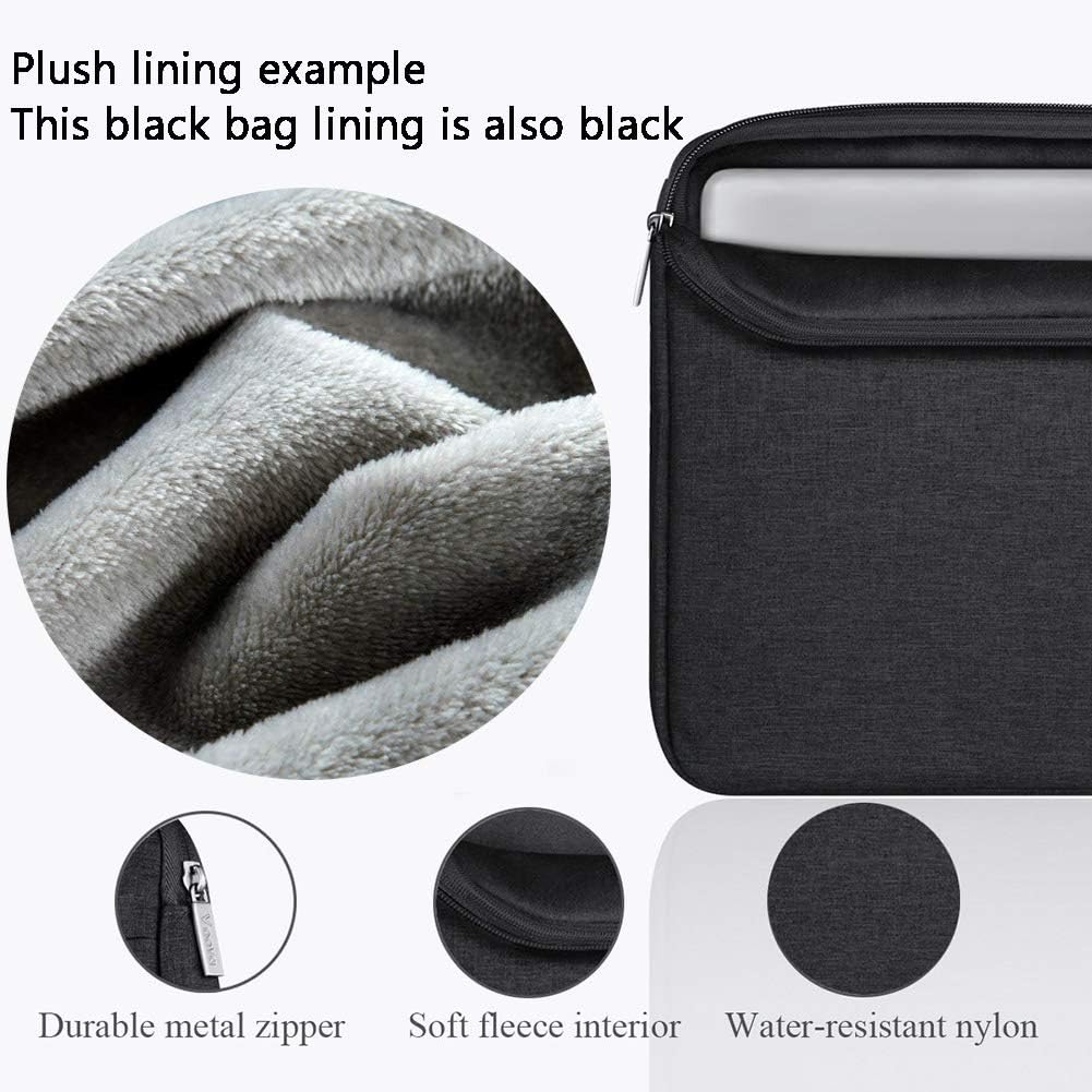 Husa de protectie geanta de transport, JENUOS®, pentru tableta 11-12, Potrivit pentru Apple macbook Huawei pro Xiaomi air, 2 buzunare cu fermoar, Detine incarcator, telefon, casti, mouse, unitate USB, 33 x 23.1 x 24cm, Negru