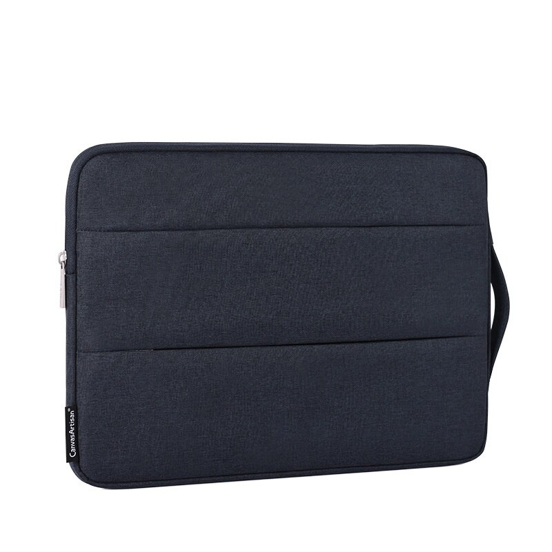 Husa de protectie geanta de transport, JENUOS®, pentru tableta 11-12, Potrivit pentru Apple macbook Huawei pro Xiaomi air, 2 buzunare cu fermoar, Detine incarcator, telefon, casti, mouse, unitate USB, 33 x 23.1 x 24cm, Negru
