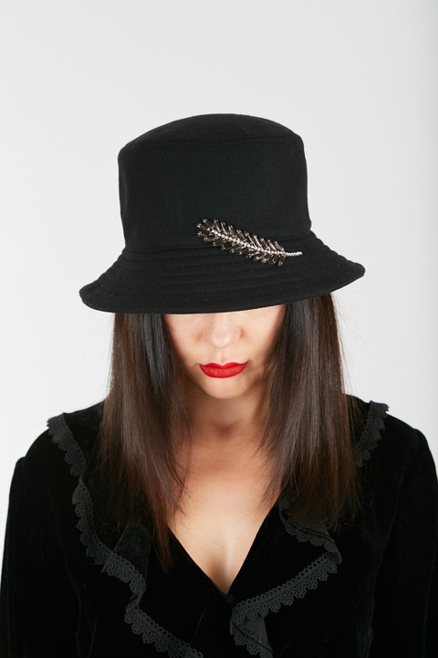 Női téli kalap Michele - fekete