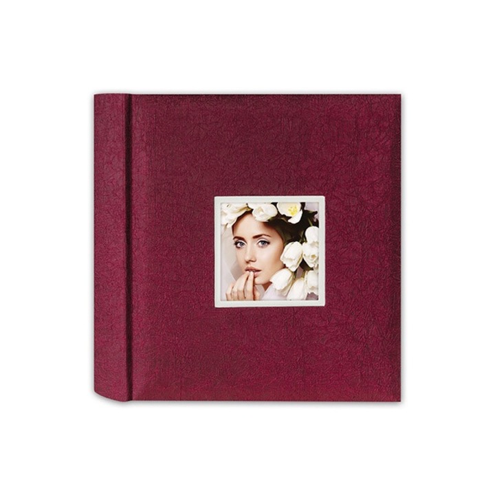 Album foto ZEP Kent, Cu buzunar, Pentru 200 fotografii 13x19 cm, Bordeaux