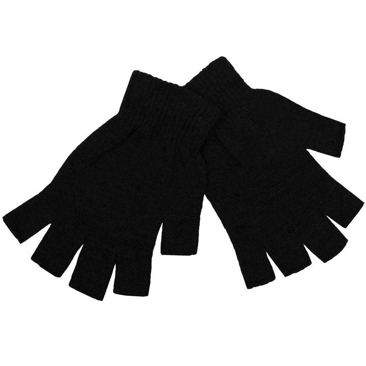 Manusi Barbati, Decupate, Negru, Acrilic-Elastan