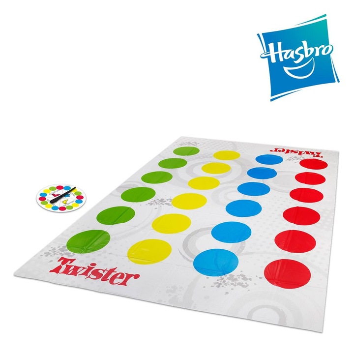 Hasbro Twister társasjáték, többszínű, 2+ játékos, 6 év felett