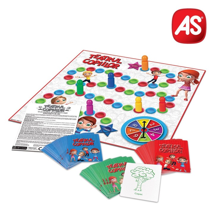 AS Társasjáték, Gyermekszínház, Mime, Többszínű, 2-6 játékos