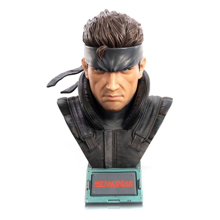 Metal Gear Solid Life-Size Bust 1/1 Solid Snake Figura 56 cm