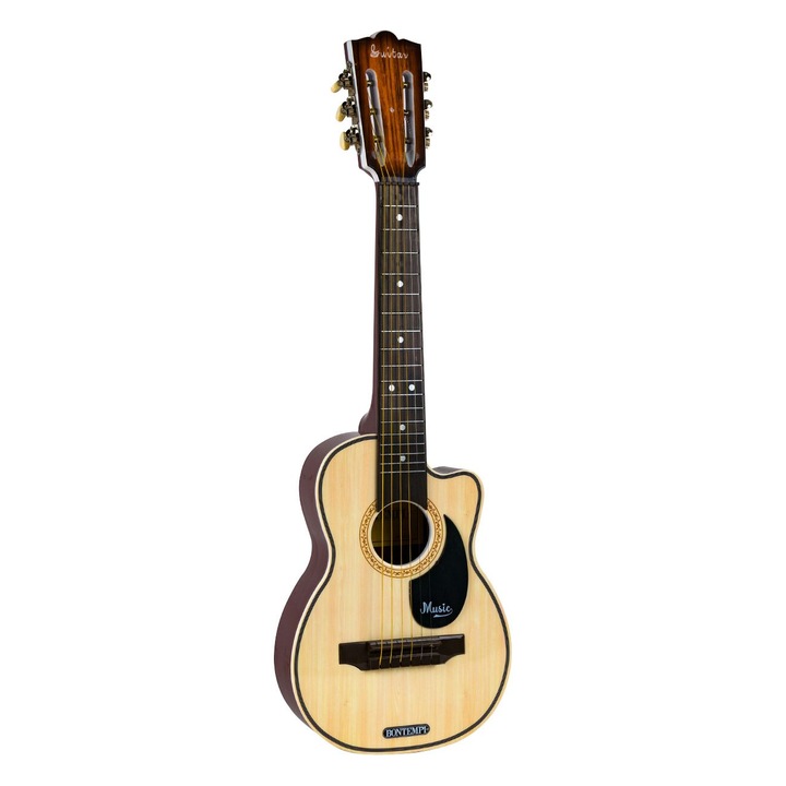 Bontempi klasszikus gitár, spanyol modell, 71 cm, 6 húr, valósághű hangok, fém mechanika
