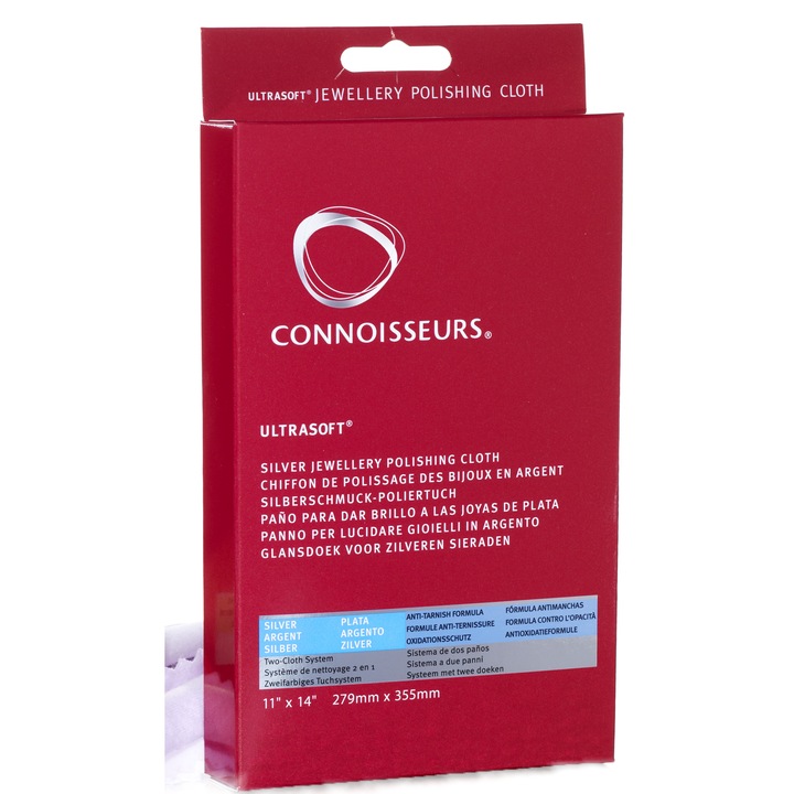 Кърпа за почистване на сребърни бижута Connoisseurs