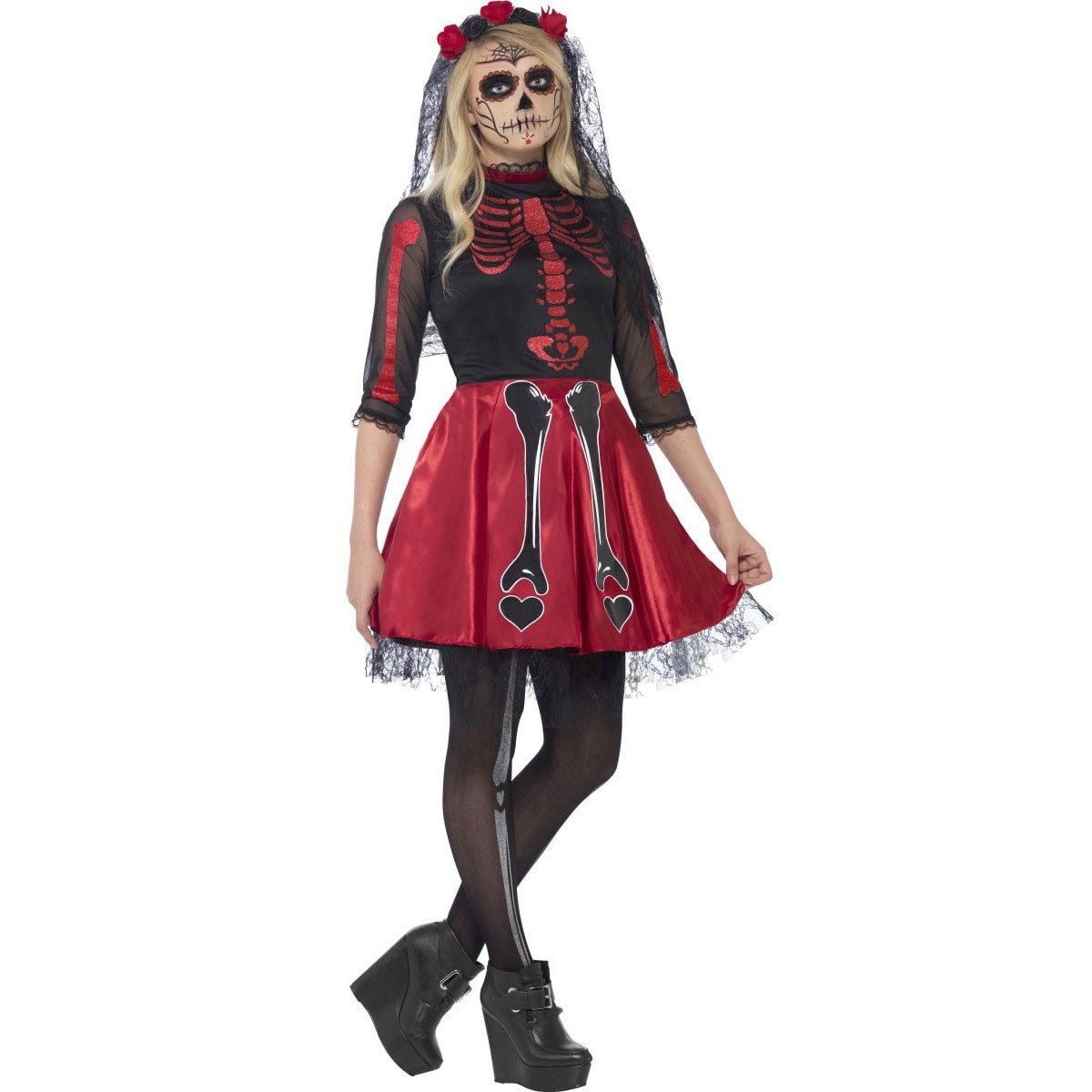 inference Unchanged Secretary Costum Halloween schelet fete 8-10ani/ 140cm - eMAG.ro