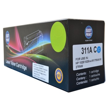 Toner EASY PRINT Cyan, 1000 pag, compatibil CE311A / CRG329 Toner EASY PRINT Cyan, 1000 pag, compatibil CE311A / CRG329