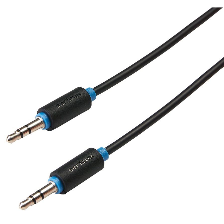 Cablu audio Serioux, jack Stereo 3.5mm tata - jack Stereo 3.5mm tata, 1.5m, negru