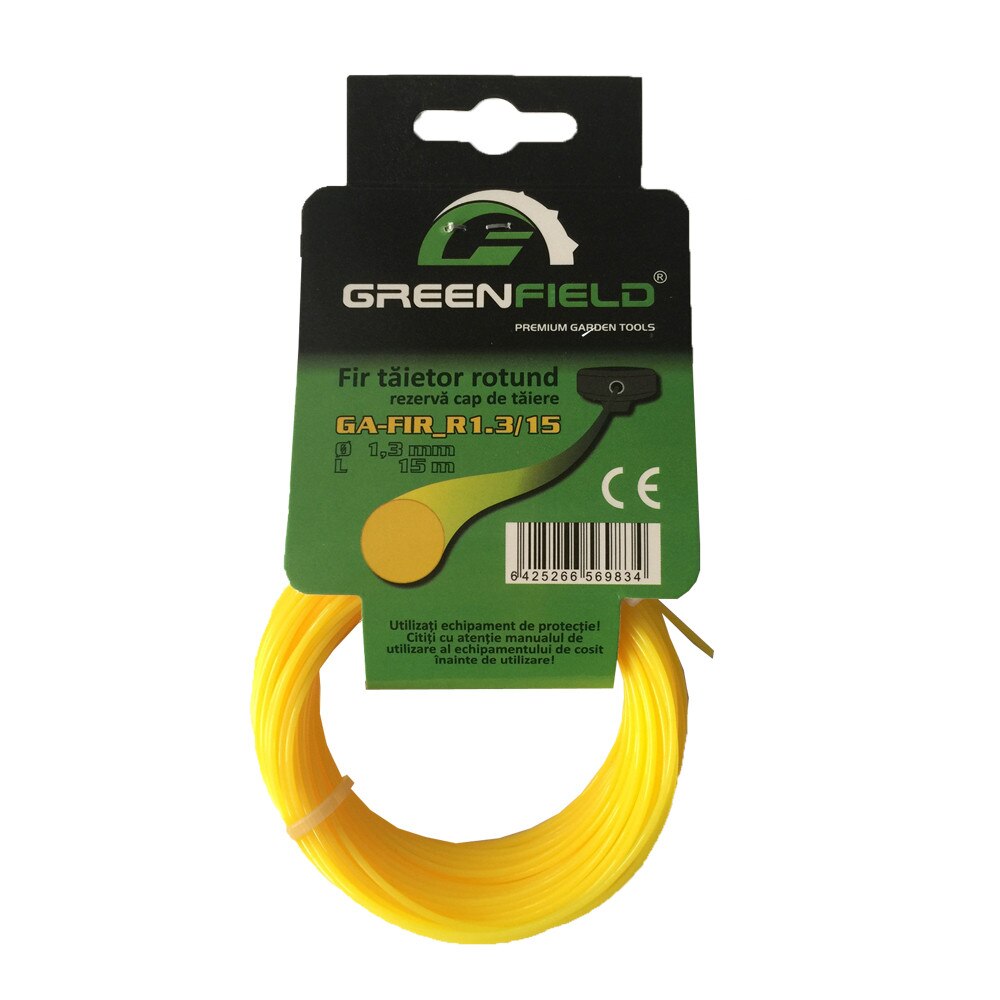Rezerva fir din nailon cu sectiunea rotunda, Greenfield GA-FIR_R1.3MM/15 M