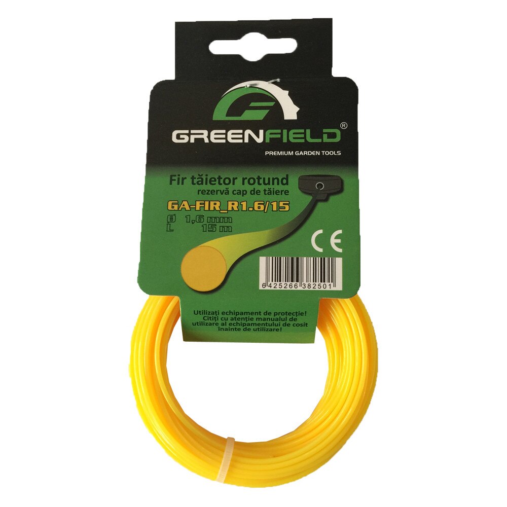 Rezerva fir din nailon cu sectiunea rotunda, Greenfield GA-FIR_R1.6MM/15 M