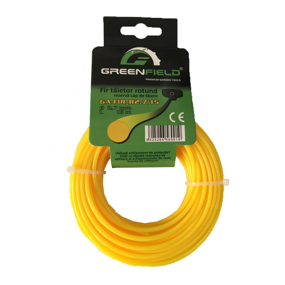 Rezerva fir din nailon cu sectiunea rotunda, Greenfield GA-FIR_R2.7MM/15 M