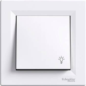 Intrerupator cu revenire Schneider Asfora, cu simbol luminos Intrerupator cu revenire Schneider Asfora, cu simbol luminos