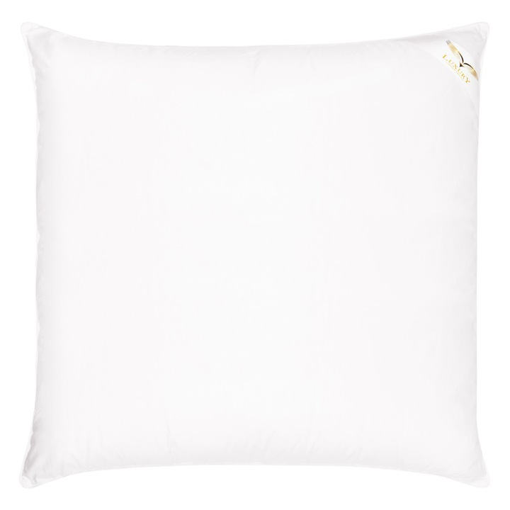 Perna cu puf 80x80, Perna de dormit din puf, 95% puf, Exclusiva, Alb