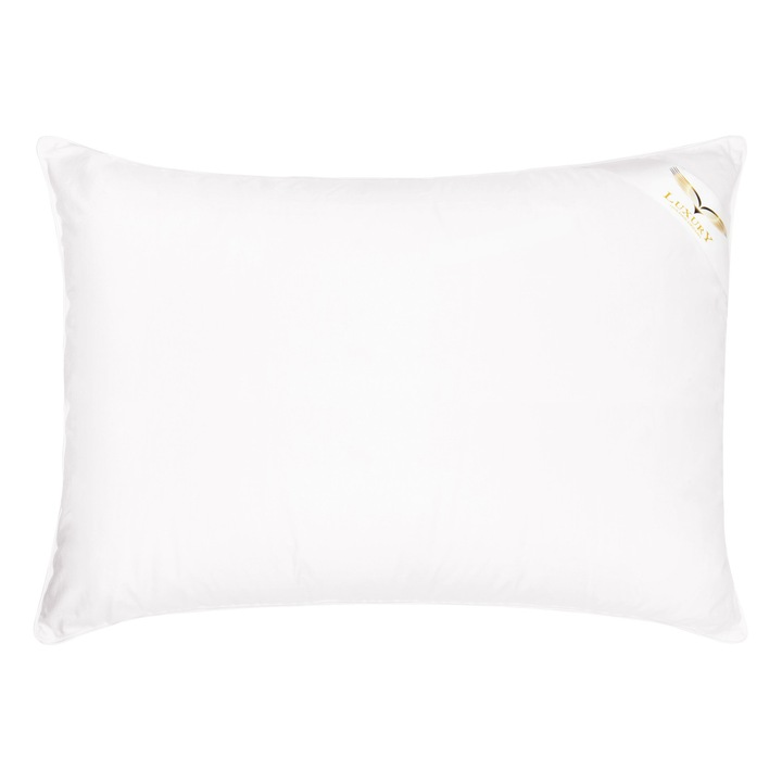 Perna cu puf 50x70, Perna de dormit din puf, 95% puf, Exclusiva, Alb