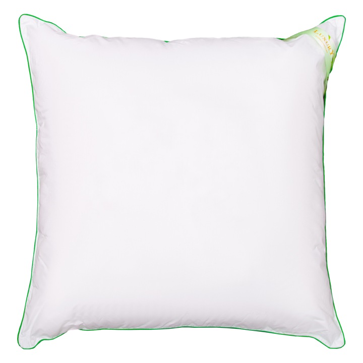 Perna bambus 80x80 cm, alba, antialergica, hipoalergenica