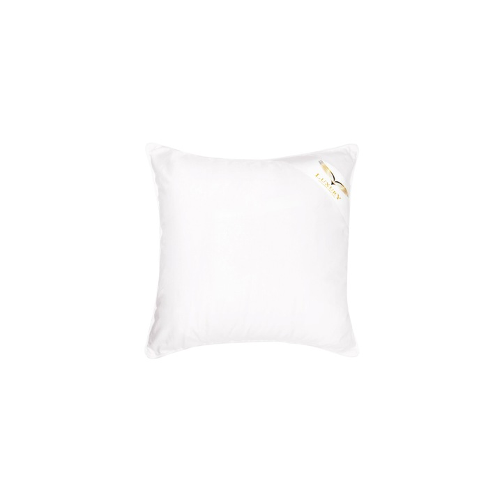 Perna cu puf, Pen-Pol, 40x40 cm, 95% puf, alb