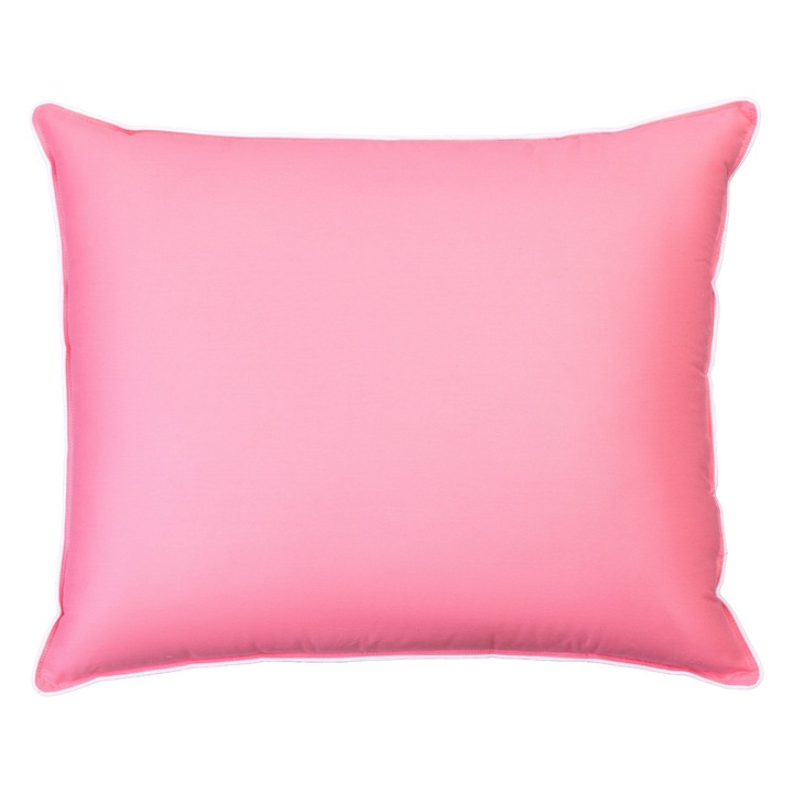 Standard hálópárna tollból, 50x60 cm, rózsaszín - 90% toll a hálószobába