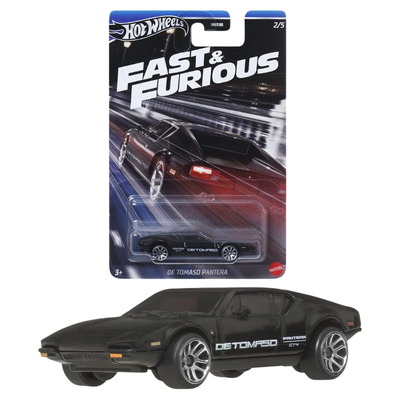 Masinuta metalica Hot Wheels, De Tomaso Pantera, Colectia Fast ...