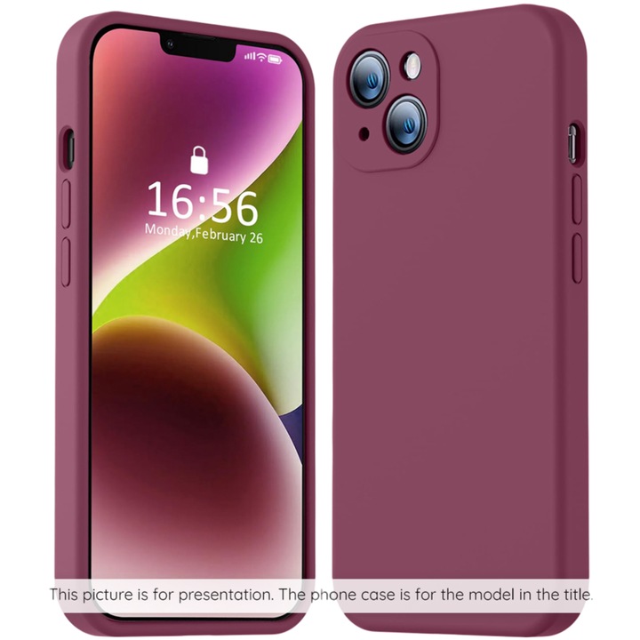 Кейс за Samsung Galaxy M55, SoftFlex, J22, Canvas, Plum Red
