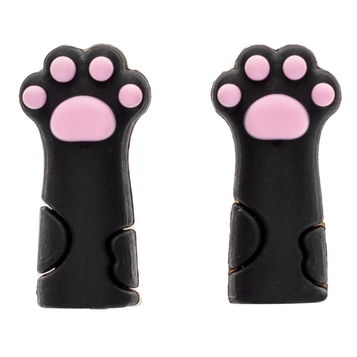 Set Capace Clesti Cuticule, Model Labute, 2 Bucati, Culoare Negru Roz