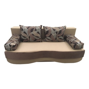 Canapea extensibila Roxy, MobAmbient, Maro deschis Cappuccino, material textil, extensie din plasa de arcuri tip relaxa, cu lada de depozitare, 2 perne si 2 cotiere cu imprimeu incluse, 200 x 160 cm Canapea extensibila Roxy, MobAmbient, Maro deschis Cappuccino, material textil, extensie din plasa de arcuri tip relaxa, cu lada de depozitare, 2 perne si 2 cotiere cu imprimeu incluse, 200 x 160 cm