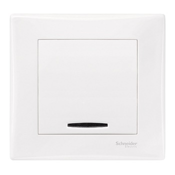 Intrerupator simplu cu LED incastrat Schneider Sedna SDN1400221, 10A-250V, 2300W, IP20, Alb Intrerupator simplu cu LED incastrat Schneider Sedna SDN1400221, 10A-250V, 2300W, IP20, Alb