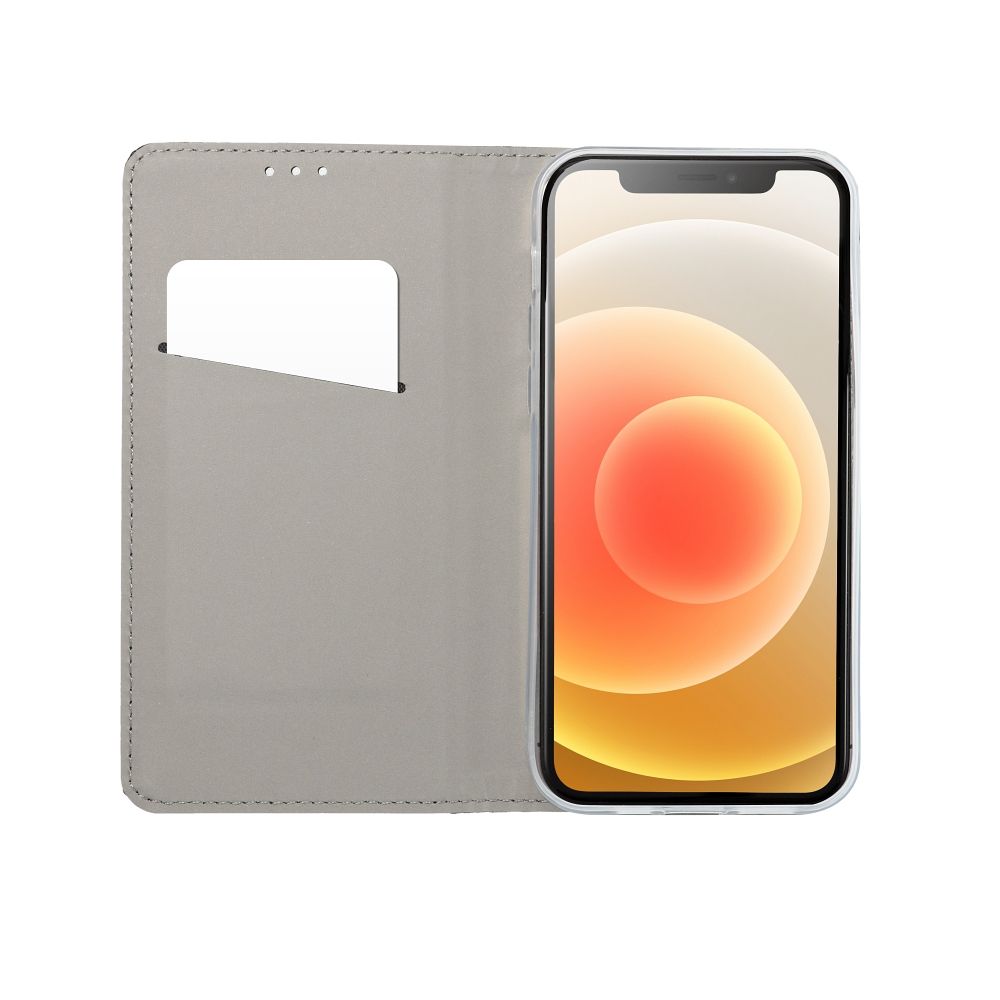 Husa Flip pentru Samsung Galaxy A17, tip carte cu inchidere magnetica, Gold