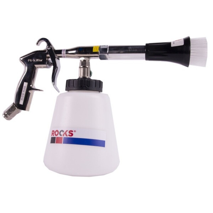 Пистолет за почистване на тапицерия Rooks Tornado Pro-Turbo, с турбо тръба, резервоар, за мокро и сухо