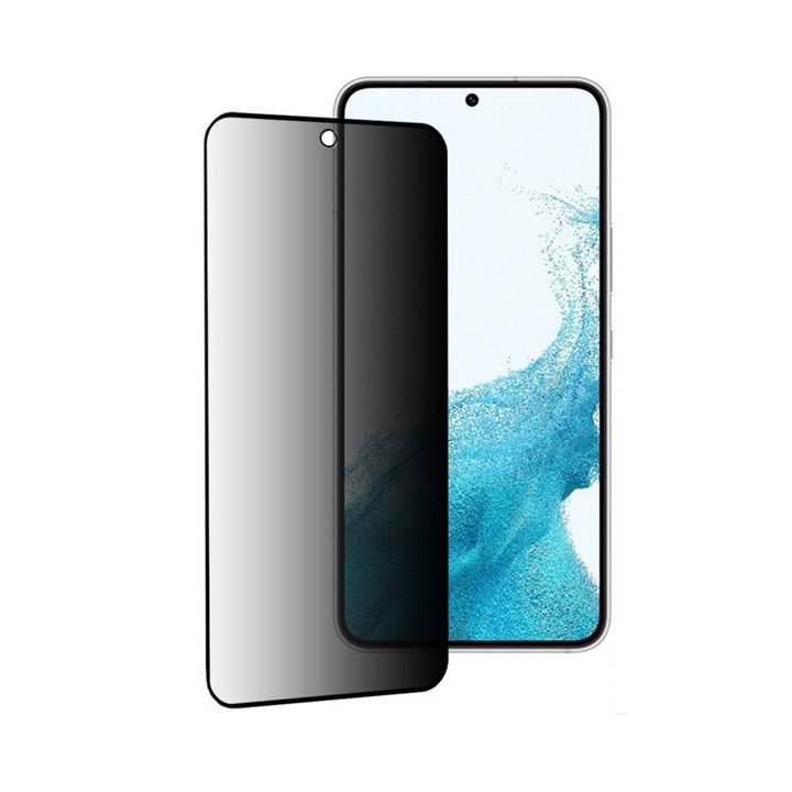 Протектор за екран, Macomi™, за Samsung Galaxy A23, Galaxy A23 5G, Galaxy M23, Galaxy F23, Galaxy M33, Galaxy A13, Galaxy A13 5G, Galaxy M13, Galaxy F13, 111D Privacy Full Glue, Secure Glass, прозрачен, 9H, черен