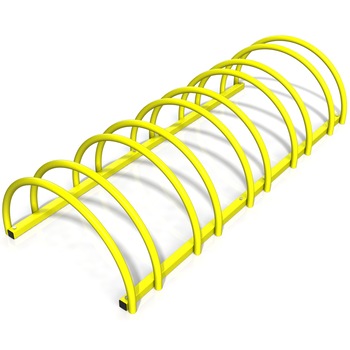 Suport rastel bicicleta cu 5 sloturi -model 0022-5 Galben Suport rastel bicicleta cu 5 sloturi -model 0022-5 Galben