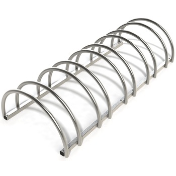 Suport rastel bicicleta cu 5 sloturi -model 0022-5 Argintiu (zinc) Suport rastel bicicleta cu 5 sloturi -model 0022-5 Argintiu (zinc)