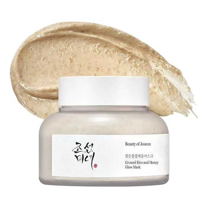 Beauty of Joseon Facial Mask, Masca iluminatoare cu pudra de orez si miere, tratament pentru pori pentru piele mixta/sensibila, 150 ml
