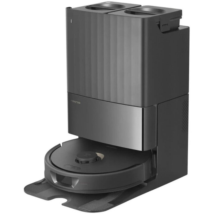 Прахосмукачка робот Roborock Qrevo MAXV RSD0710CE, 7000 pa, Прахосмукачка, моп и смарт станция с автоматично изпразване, 60W, Lidar, 5200mAh, Черен