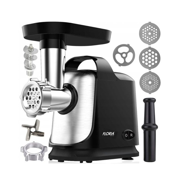 Електрическа месомелачка Zilan - 1300W, 1.7kg/min, TURBO FORCE, ZLN7965