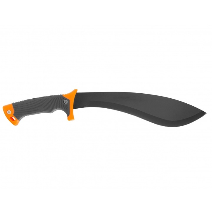 Macheta mare tip cutit, kukri, cu husa cu fermoar, 45cm, Negru