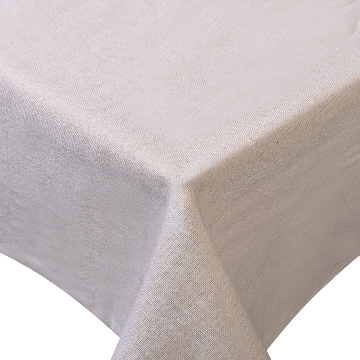Fata de masa, Model Ecru, Bumbac, Dimensiuni 140x180 cm, Culoare Bej