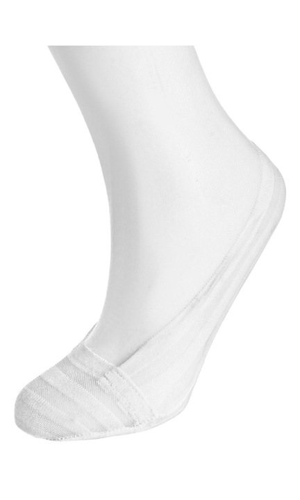 Дамски чорапи, I Love Socks, балерини с гел, бели, 1 чифт