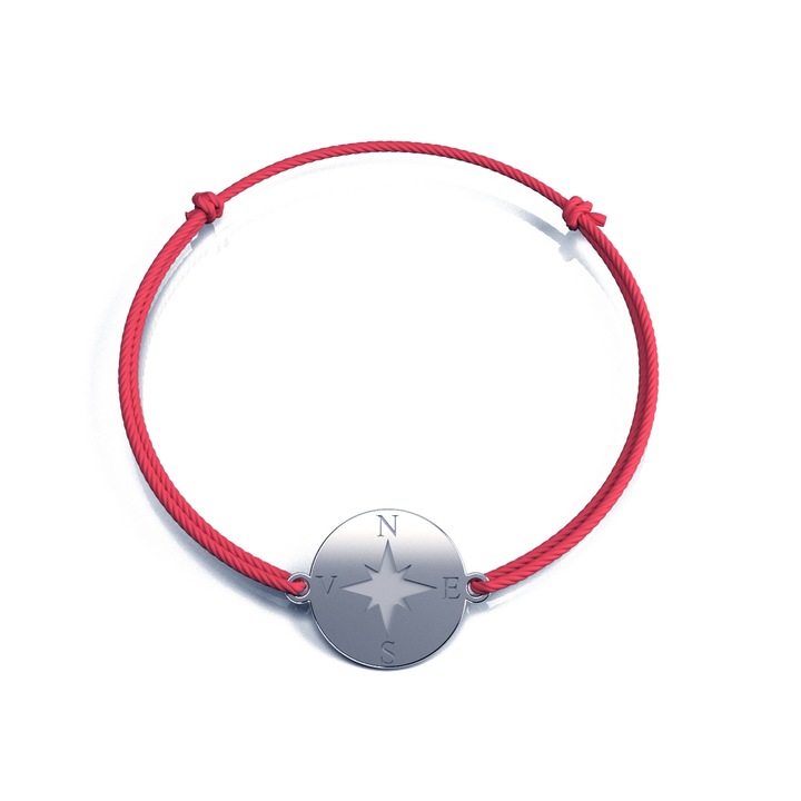 Bratara din argint 925 Compass Snur