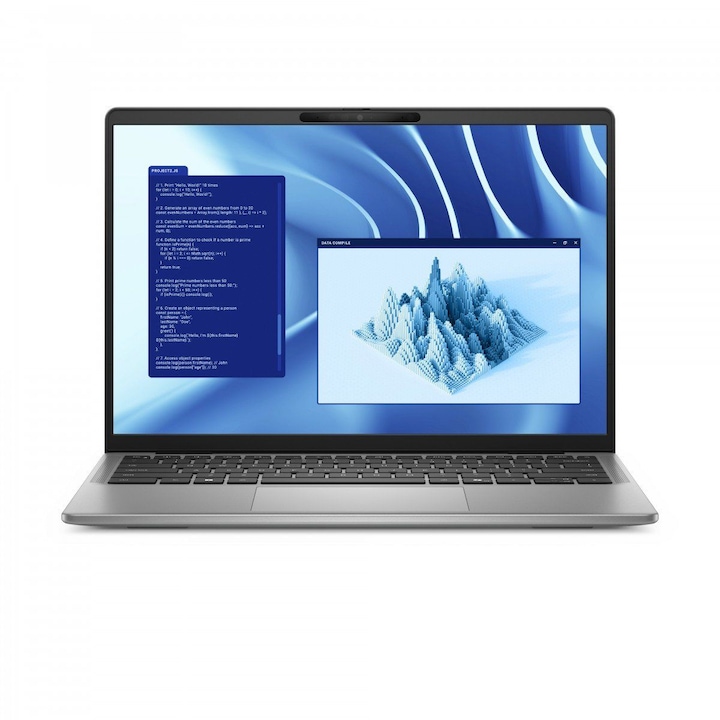 Laptop Dell Latitude 7455, 14 inch 2560 x 1600 Touchscreen, Snapdragon X1E-80-100 12 C / 12 T, 3.4 GHz - 4.0 GHz, 32 GB LPDDR5x, 512 GB SSD, Qualcomm Adreno, Windows 11 Pro