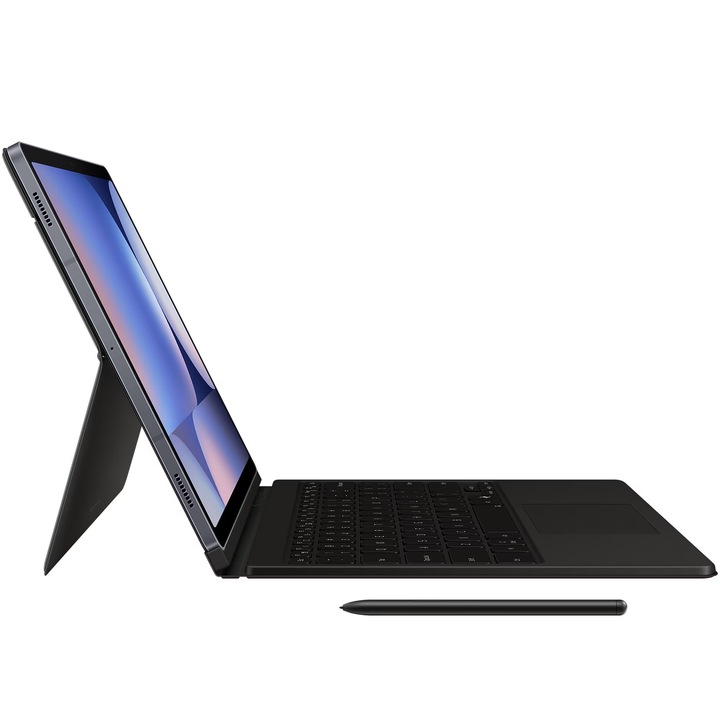 Таблет Samsung Galaxy Tab S9 FE+ EvoX, 12.4", 512GB, 12GB RAM, S Pen, клавиатура, 5G, черен